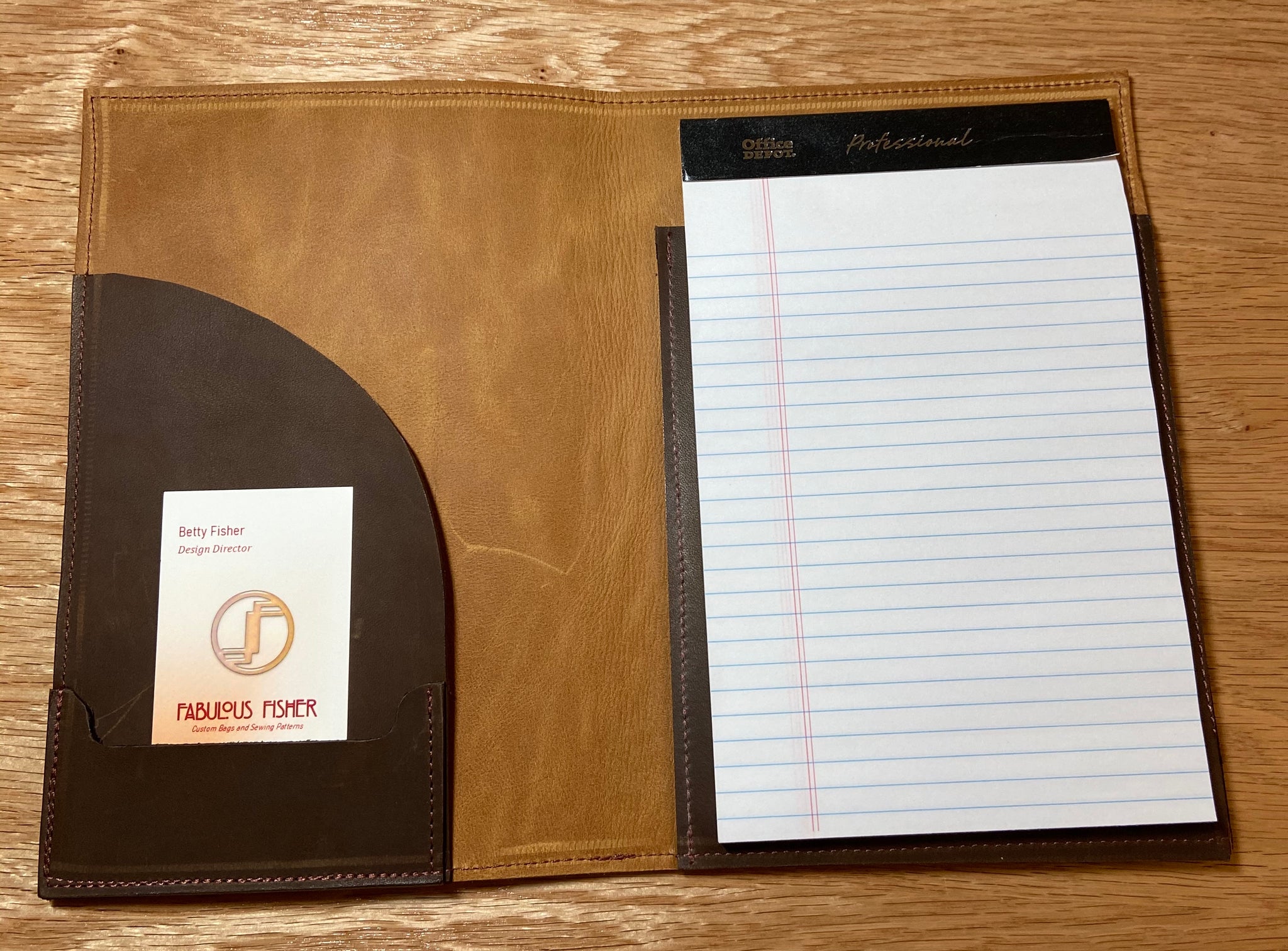 Leather Legal Pad Portfolio / Personalized Leather Legal Size