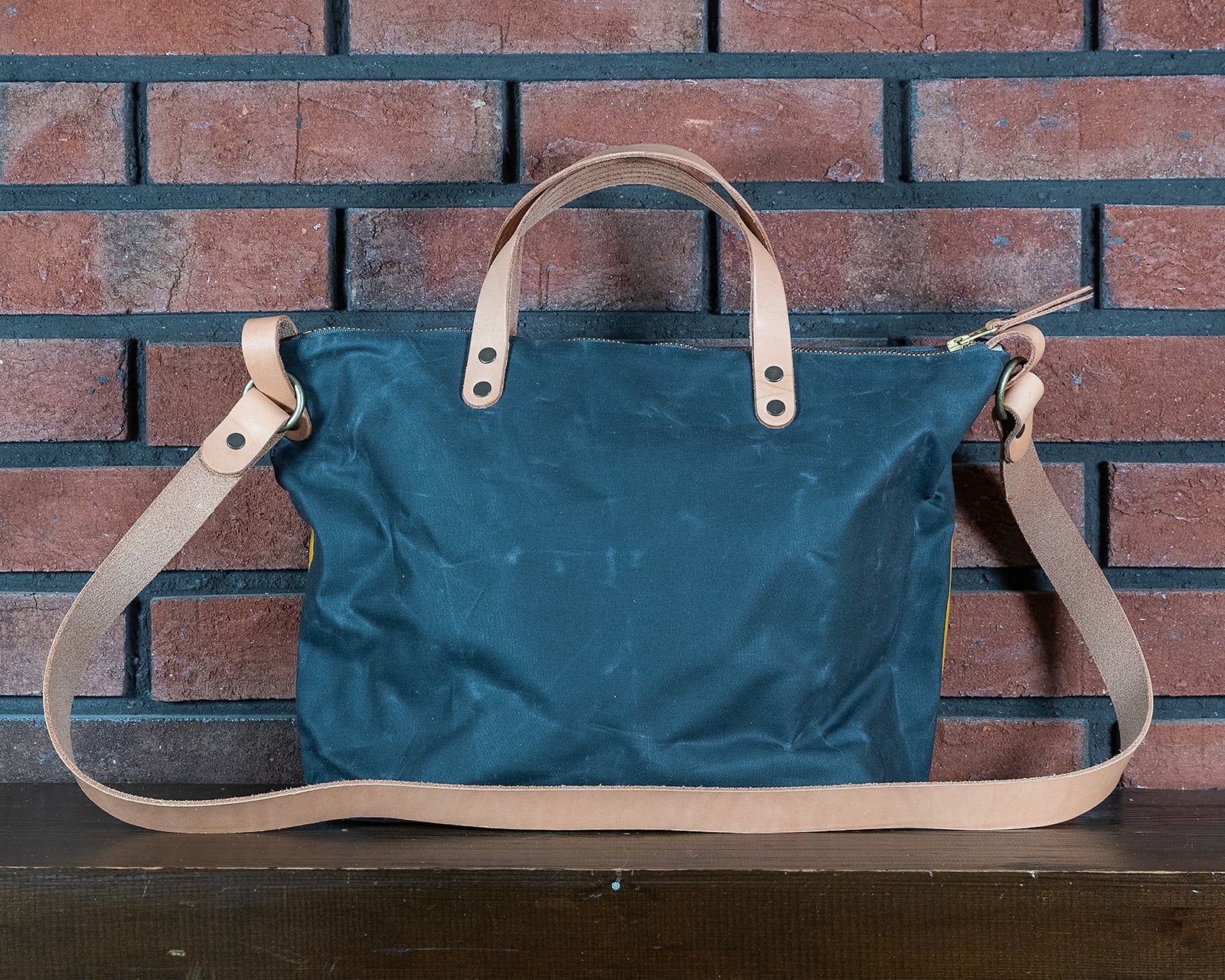 The Cross Country Bag - Navy/Yellow